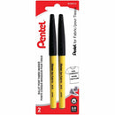Permanent Fabric Marker (2.0mm), Black Ink, 2PC Pack M10BP2A
