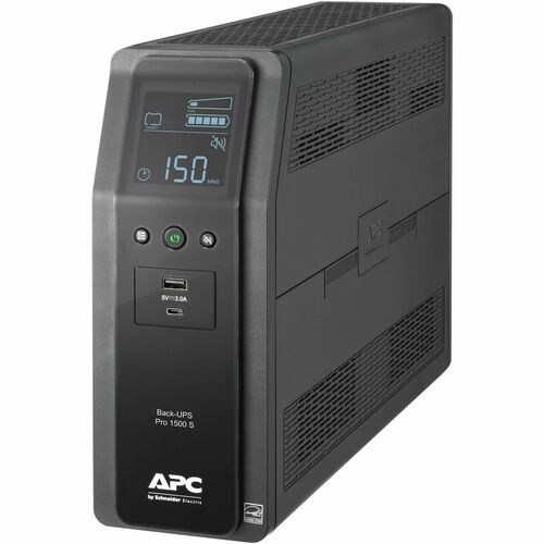 APC by Schneider Electric Back UPS PRO 1500VA Line Interactive Tower UPS APWBR1500MS2