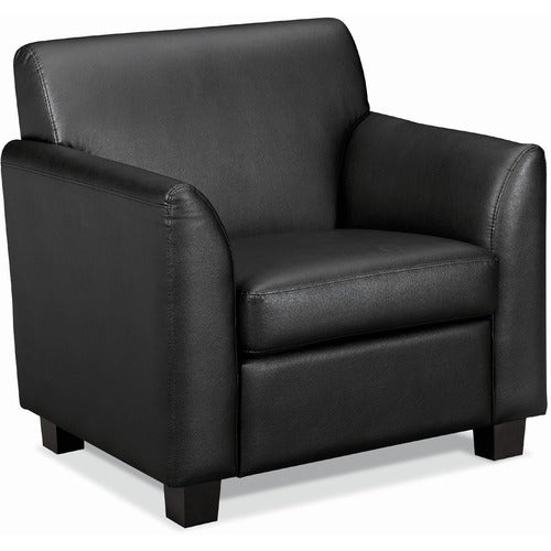 HON Circulate Tailored Club Chair | Black SofThread Leather BSXVL871SB11