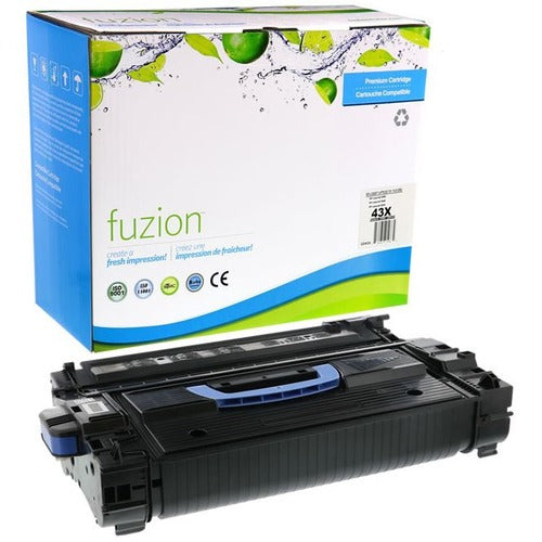 Replacement Fuzion Remanufactured Toner Cartridge Fits  fits HP  43x - Black GSUGS43X