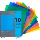 GEO 10 Assorted Colors Plastic Dividers with Tabs CT010A