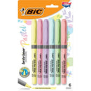 BIC Brite Liner Grip Highlighter, Chisel Tip (1.6 mm), Assorted P GBLDP61AST
