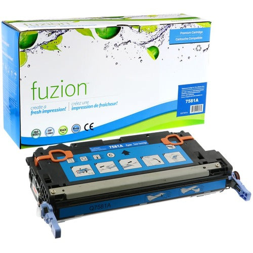 Replacement Fuzion Toner Cartridge fits HP, Canon - Cyan GSUGS7581A