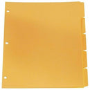 Oxford Reinforced Plain Tab Dividers - 5 Tabs, Letter-Size, Buff, R2135B1