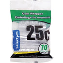 Selectum Plastic Coin Wrappers 25?? 10/pkg SL31446
