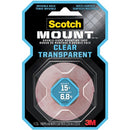 Scotch-Mount Clear Double-Sided Mounting Tape 410HDCEF
