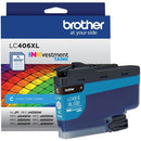 Brother INKvestment LC406XLC Original High Yield Inkjet Ink Cartr LC406XLCS