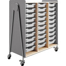 Safco Whiffle Typical Triple Rolling Storage Cart 3930GRY