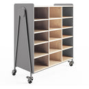 Safco Whiffle Typical Triple Rolling Storage Cart 3931GRY