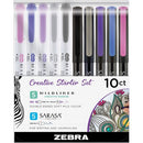 Zebra Pen MIDLINER Marker/SARASA Fineliner Creative Starter Set 10015