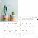 Blueline Succulent Plant 14-Month Monthly Planner, 11"x 8-1/2" ,  C701BPT01