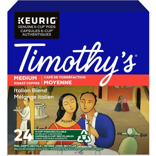 Timothy's K-Cup Italian Blend Coffee KEU9606792