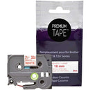 Premium Tape Tape - Alternative for Brother TZe242 - Red on White AZ242