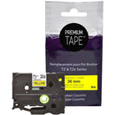 Premium Tape Tape - Alternative for Brother TZ-661 - Black on Yel AZ661