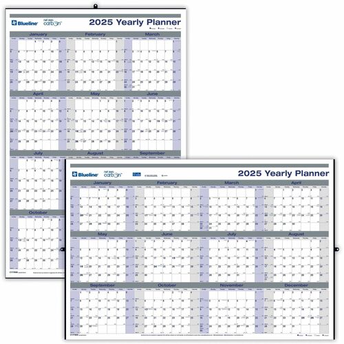 Blueline Blueline Net Zero Carbon Yearly Wall Calendar BLIC177868