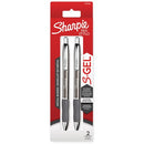 Sharpie S-Gel Metal Retractable Pens 0.7 mm Black/Gunmetal 2/pkg 2147524