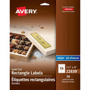 Avery Gold Foil Rectangular Labels 1-1/3" x 4" 70/pkg 22839
