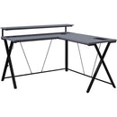 Office Star L-Shaped Gaming Desk With LED Lights CKP5454GLD