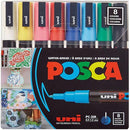 uni&reg; Posca PC-3M Paint Markers PC3M8C