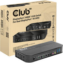 Club 3D DisplayPort/HDMI KVM Switch For Dual DisplayPort 4K 60Hz CSV7210