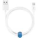 Blu Element Braided Charge/Sync Lightning to USB Cable 6ft White B6MFIWH