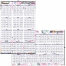 Blueline Tropical Annual Wall Calendar 24"x 36" , English C171920