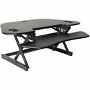 Rocelco CADR-46 46" Corner Adjustable Desk Riser RCADRB46