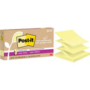 Post it 100% Recycled Paper Super Sticky Dispenser Notes 3 i R330R6SSCY