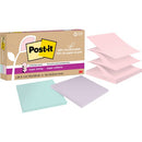 Post it 100% Recycled Paper Super Sticky Dispenser Notes 3 i 833048