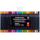 Zebra Pen Zensations Coloured Pencils 24pk Assorted 8124
