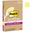 Post it 100% Recycled Paper Super Sticky Notes 4 in x 6 in L 4621R4SSCY