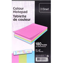 OFFISMART Pastel Writing Pad, Ruled, 5"x8" , 180pg A00127