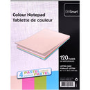 OFFISMART Pastel Writing Pad, Ruled, 8.5"x11" , 120pg A00125