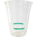 Eco Guardian 12 oz PLA Clear Cold Drink Cups EGCPLAK12