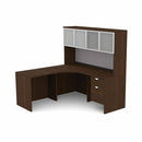 HDL L-Shape Suite Work Station with Closed Hutch 829786