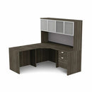 HDL L-Shape Suite Work Station with Closed Hutch 829787
