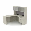 HDL L-Shape Suite Work Station with Closed Hutch 829788