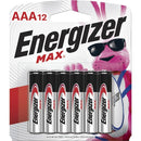 Energizer MAX Alkaline AAA Batteries, 12 Pack E92BP12