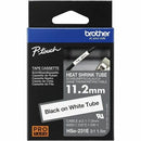 Brother HSe-231E Black on White Heat Shrink Tube Tape, 11.2 mm (0 HSE231E
