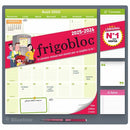 Blueline Fridgeplanner Magnet Calendar, 17-month 14"x13-1/2" , Fr C174110FA