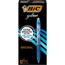 BIC Gel-ocity Original Blue Gel Pens, Medium Point (0.7 mm), 12-C RLC11BL