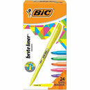 BIC Brite Liner Highlighters, Chisel Tip, 24-Count Pack of Highli BL241AST