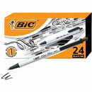 BIC Clic Stic Black Retractable Ballpoint Pens, Medium Point (1.0 CSM241BLK