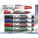 BIC Intensity Advanced Dry Erase Markers, Tank Style, Chisel Tip, GELITP41AS
