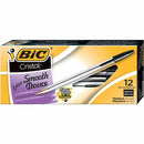 BIC Cristal Extra Smooth Ballpoint Pen, Medium Point (1.0 mm), Bl MS11CBK
