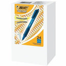 BIC Soft Feel Blue Retractable Ballpoint Pens, Medium Point (1.0  SCSMB24BBE