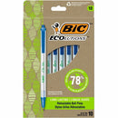 BIC Ecolutions Clic Stic Blue Ballpoint Pens, Medium Point (1.0 m CSEM10BLU