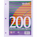 APP Loose-Leaf Paper, 7mm Ruled, 200 Sheets 03106