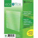 EcoOffice Business Card Binder Pages, 5 Pack A00350