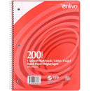 Enlivo Coil Exercise Book, Ruled, 10.5"x8" , 200pg 06131